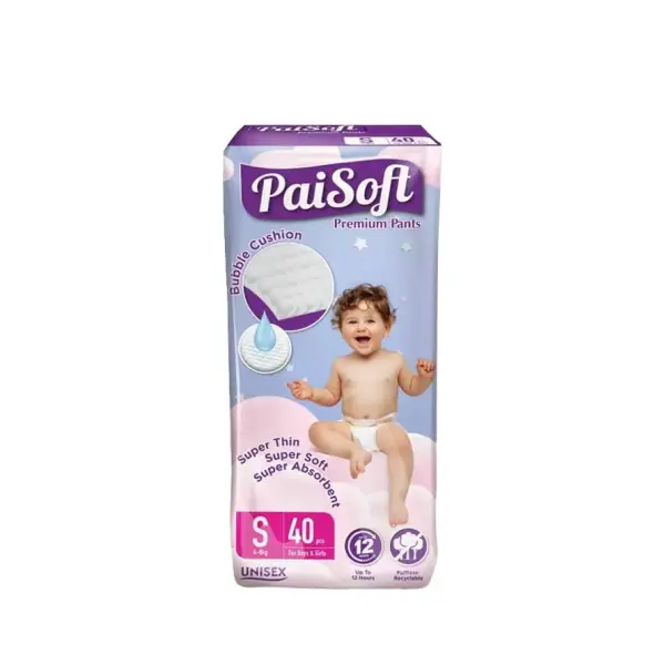 Paisoft Premium Pants Baby Diaper (4-8kg) - S40